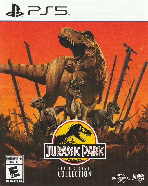 Jurrasic Park: Classic Games Collection box art for Playstation 5